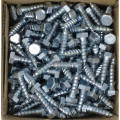 factory hot sale price hex head DIN571 M6 M8 full thread coach screw wood screws